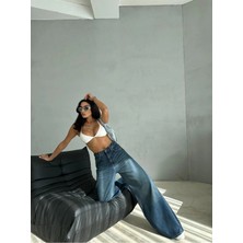 Zeo Basic Extra Baggy Tint Denım Pantolon