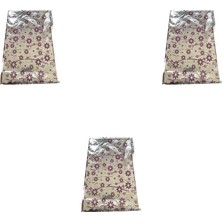 Omeyva Desenli Metalize Hediye Paketi Yapışkanlı Torba Poşet - 25X35 Cm. - 100 Adetlik 3 Paket