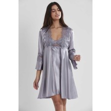 Pierre Cardin 6'lı Royal Kaplı Gecelik Sabahlık Set 6325