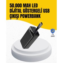 Sylar 50.000 Mah Kapasiteli Powerbank – Hızlı Şarj Destekli, 4 USB Portlu, LED Işıklı Taşınabilir Enerji Deposu