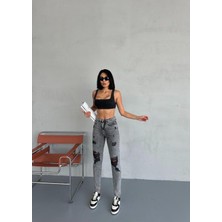 Zeo Basic Lazerli Mom Jean