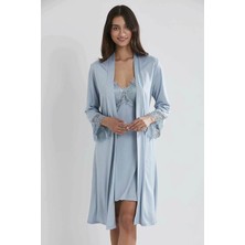 Pierre Cardin 5040 6'lı Modal Gecelik Sabahlık Çeyiz Seti Mist