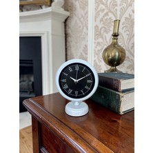 Lowell Home Roma Rakamlı Beyaz 25 x 20 cm Metal Masa Saati LWLHM-RSYT367