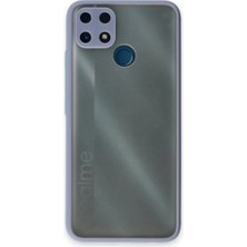Erdo Ticaret Buğz Realme C25 Kılıf Montreal Silikon Kapak - Gri