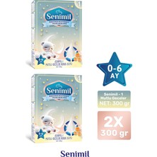 Senimil 1 Mutlu Geceler  Bebek Sütü 300 gr (0-6 Ay)  2 Li Avantaj Paketi