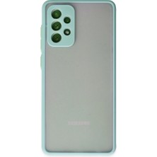 Erdo Ticaret Buğz Samsung Galaxy A72 Kılıf Montreal Silikon Kapak - Turkuaz