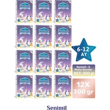 Senimil 2 Mutlu Geceler  Bebek Devam Sütü 300 gr (6-12 Ay)  12 Li Avantaj Paketi