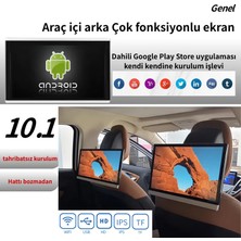 SBAID Araç Içi Arka Koltuk Android Koltuk Başlığı Ekranı 10.1 Inç Hd/hasarsız Kurulum/film/müzik/oyun Destekli