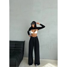 Zeo Basic Palazzo Fit Jean Pantolon