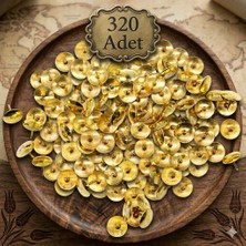 Neler Geldi Neler 320 Adet Raptiye Metal Raptiye Sarı Raptiye Çivisi Gold Renk Rabtiye Sarı (Gold) Renk Dekoratif Çivi