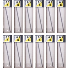 Tombow Mono 0.3 Kalem Ucu B 60 mm 12'li Kutu Sarf Malzemeleri İnce Yapı ile Yumuşak Yazım