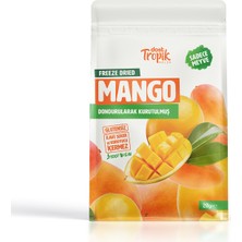 Dondurularak Kurutulmuş Mango 20 G | Freeze Dried Meyve Cipsi | Çıtır Meyve Kurusu | 1 Adet