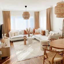 Edsy Home Bella Köşe Koltuk Takımı Krem Renk Modern Tasarım