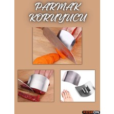 Keskon Parmak Koruyucu Güvenli Dilimleme Aparatı (1 Adet) – Sebze ve Meyve Doğrama Aparatı