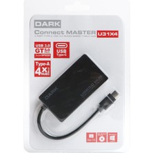 Dark Connect Master U31X4 Usb3.1 Type-C To 4 Port Type-A Hub