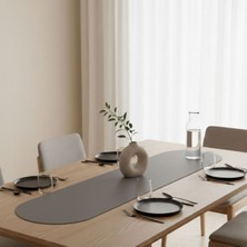 Grand Fine Art 4+1 Adet Deri Amerikan Servis+Runner Set (4 Amerikan Servis -1 Runner )