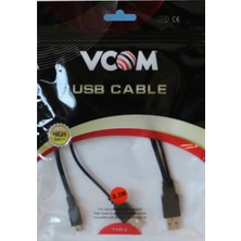 Vcom Usb 2.0 2-Mini Usb 5Pin Black Kablo 30Cm