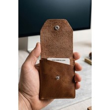 Lederax Hakiki Crazy Deri Minimalist Kartlık Cüzdan LD700