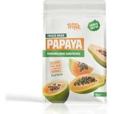 Dondurularak Kurutulmuş Papaya 20 G | Freeze Dried Meyve Cipsi | Çıtır Meyve Kurusu | 3 Adet