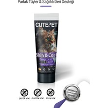 Cutepet Skin & Coat Kedi Deri ve Tüy Sağlığı Malt 100G – Omega 3-6-9, Biotin ve Kolajen Destekli