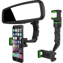 Asiltech Dikiz Aynası Koltuk Arkası Geçme 360° Ayarlanabilir Telefon Navigasyon Tutucu