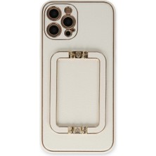 Erdo Ticaret Buğz Iphone 12 Pro Max Kılıf Coco Elit Kapak - Beyaz