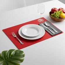 Grand Fine Art 4+1 Adet Deri Amerikan Servis+Runner Set (4 Amerikan Servis -1 Runner )