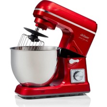 Arzum AR1143-K Crust Mix Neo Kırmızı 1400 W 5 Lt Stand Mikser Outlet Teşhir Ürün