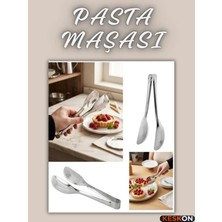 Keskon Pasta Maşası – Paslanmaz Çelik Servis Maşası, Kaymaz Tutuşlu Mutfak Servis Maşası