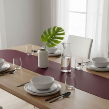 Grand Fine Art 4+1 Adet Deri Amerikan Servis+Runner Set (4 Amerikan Servis -1 Runner )