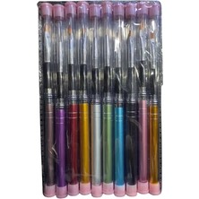 Renkli Jel Fırça 10'lu