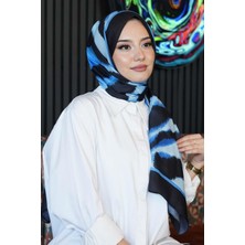 Afvente Zebra Desen Siyah Soft Pamuk Şal