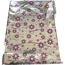Omeyva Desenli Metalize Hediye Paketi Yapışkanlı Torba Poşet - 25X35 Cm. - 100 Adetlik 10 Paket
