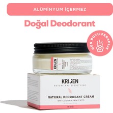 Krijen Doğal Deodorant - Beyaz Zambak & Üzüm Çekirdeği Krem Deodorant 50 Ml-Bitkisel