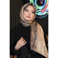 Afvente Degrade Bej Soft Pamuk Şal