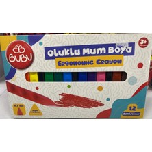 Bu-Bu Oluklu Crayon 12 Renk