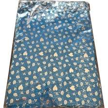 Omeyva Desenli Metalize Hediye Paketi Yapışkanlı Torba Poşet - 35X50 Cm. - 100 Adetlik 10 Paket