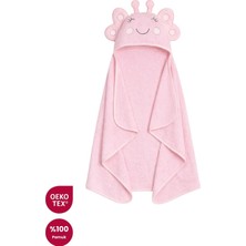 Bebekevi Pelerin Kundak %100 Pamuk Oeko-Tex Kapüşonlu Bebek Banyo ve Plaj Havlusu