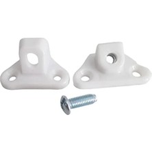 Esranın Dünyası Beyaz Plastik Açılı T Bağlantı Çektirme Kelebek - 25 Adet