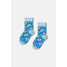 Happy Socks - Çocuk Futbol Temalı Çorap