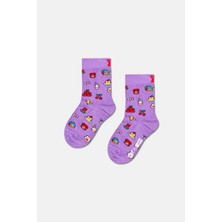 Happy Socks - Çocuk Hello Kıtty Temalı 3\'lü Çorap Hediye Seti