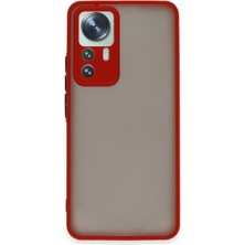 Erdo Ticaret Buğz Xiaomi Mi 12T Pro Kılıf Montreal Silikon Kapak - Kırmızı