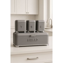 Genel 45 cm Metal Ekmeklik – Dayanıklı Paslanmaz Çelik, Modern Tasarım, Hijyenik ve Geniş Saklama Alanı