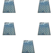 Omeyva Desenli Metalize Hediye Paketi Yapışkanlı Torba Poşet - 35X50 Cm. - 100 Adetlik 5 Paket