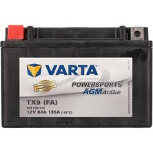 Motostart Varta Tx9 Fa Agm 12 V 8 Amper 135 A (Ytx9) Bajaj Ns 200 Rs 200 Dominar 250 400 N250 Akü