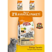 Cat food energy Tavuklu Yetişkin Kedi Maması 15 Kg- 2 Adet