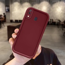 HONTINGA Samsung Galaxy A20 ile Uyumlu Kılıfı Düşüme Önleyici Basitlik Anti Düşme Kamera Korumali Spider Man Bordo Desen Yumuşak Silikon Telefon Kılıfı Kadın ve Erkek Için Uygundur K2-7000