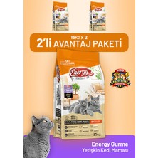 Cat food energy Gurme Yetişkin Kedi Maması 15 kg - 2 Adet