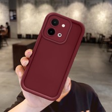 HONTINGA Vivo Y28 ile Uyumlu Kılıfı Düşüme Önleyici Basitlik Anti Düşme Kamera Korumali Spider Man Bordo Desen Yumuşak Silikon Telefon Kılıfı Kadın ve Erkek Için Uygundur K2-7000
