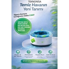 Teknonisa Dumanı ve Kokuyu Hapseden Kül Tablası, Akıllı Kokusuz Oto  Küllük, Duman Çekici Küllüğü